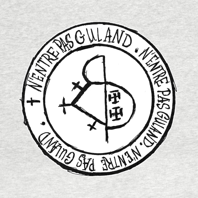 Dark and Gritty Seal of Guland (black on white) by MacSquiddles